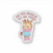 Tis The SeasonTo Tipsy - Drinking Christmas Sticker (Voorkant)