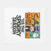 Tis The Spooky Season Halloween Vampire Pumpkin De Fleece Deken (Voorkant (Horizontaal))