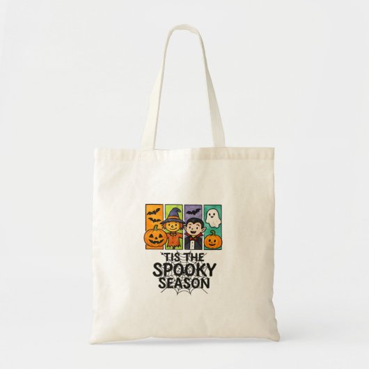 Tis The Spooky Season Halloween Vampire Pumpkin De Tote Bag (Voorkant)