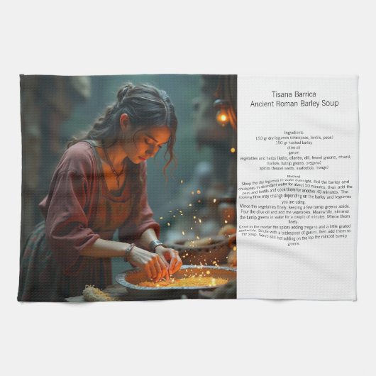 Tisana Barrica Oude Romeinse gerst soep theedoek (Horizontaal)