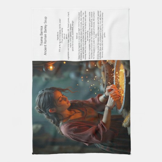 Tisana Barrica Oude Romeinse gerst soep theedoek (Verticaal)