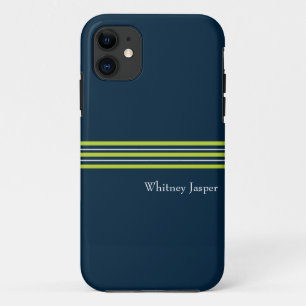 Tisbury - Navy Groen Wit - iPhone 5 Hoesje