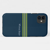 Tisbury - Navy Groen Wit - iPhone 5 Hoesje (Achterkant (horizontaal))