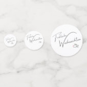 Tisch Konfetti Weihnachtsmotiv mit Pferd Confetti (Achterkanten)