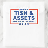 Tish and Assets - Pak hem bij de portemonnee Rechthoekige Sticker (Tas)
