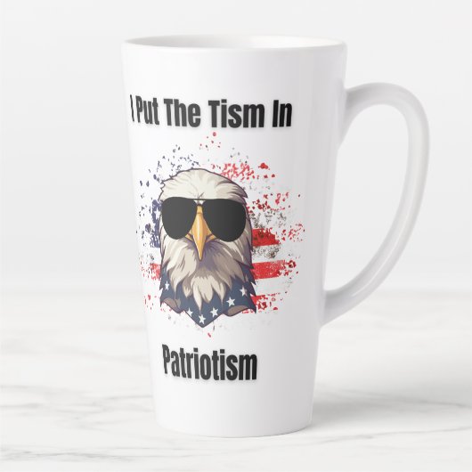 Tism in patriottisme latte mok (Rechts)