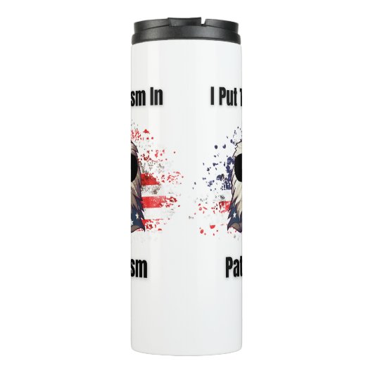 Tism in patriottisme thermosbeker (Achterkant)