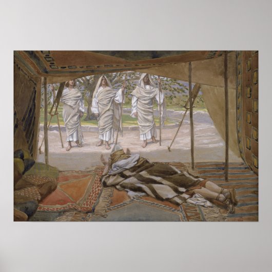Tissot - Abraham And The Three Angels 1896 Poster (Voorkant)