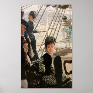 Tissot - De Dans Aan Boord 1874 Poster