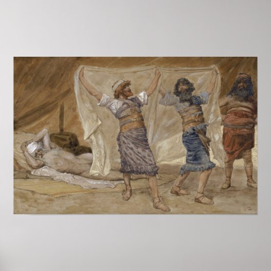 Tissot - De dronkenschap van Noach 1896 Poster (Voorkant)