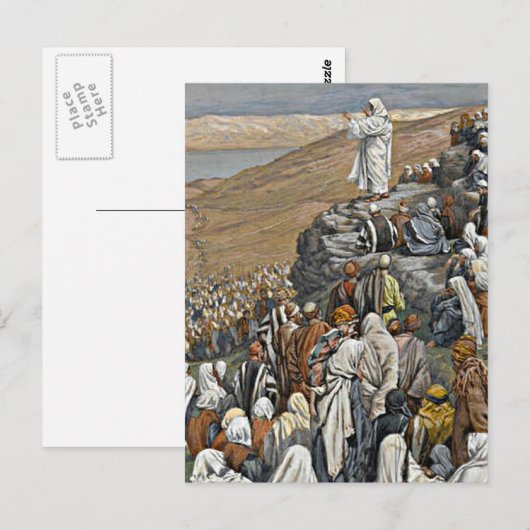 Tissot - De preek op de berg Briefkaart (Voorkant / Achterkant)