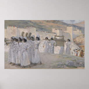 Tissot - De Zeven Trompetten Van Jericho 1896 Poster
