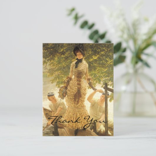 Tissot is op de Theems Briefkaart (Staand voorkant)