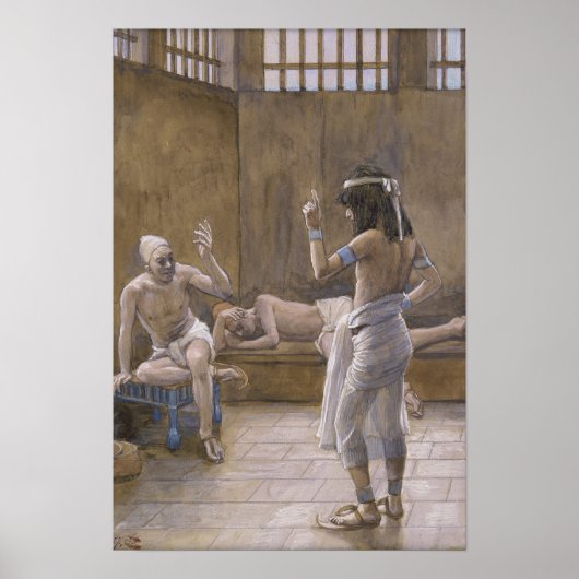 Tissot - Jozef interpreteert de dromen terwijl hij Poster (Voorkant)