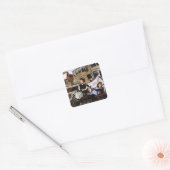 Tissot - Wachtend op de fee Vierkante Sticker (Envelop)