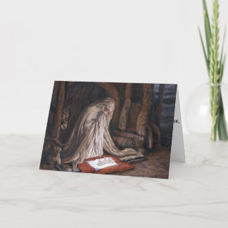 Tissot's "De geboorte van onze Here Jezus Christus Feestdagen Kaart