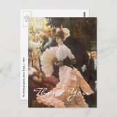 Tissot's politieke dame briefkaart (Voorkant / Achterkant)