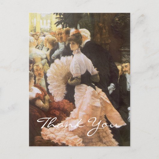 Tissot's politieke dame briefkaart (Voorkant)