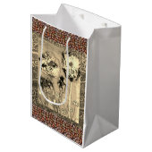 Tissue Bloemen 2 Medium Cadeauzakje (Voorkant Gekanteld)
