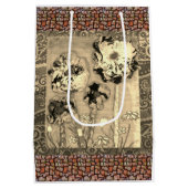 Tissue Bloemen 2 Medium Cadeauzakje (Achterkant)