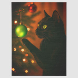 Tissue/Craft Paper of Christmas Cat Tissuepapier