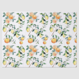 Tissue en Decoupage papier - Sinaasappels en citro