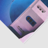 Tissue Gift Paper met Afbeelding Santorini, Grieke Tissuepapier (Detail)