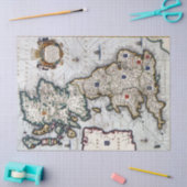 Tissue of Decoupage Paper -  kaart van Engeland Tissuepapier (Craft)