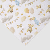 Tissue Paper (25cm x 38cm) - Rabbit With Balloons Tissuepapier (Detail)