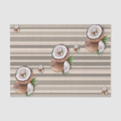 Tissue Paper Almond Brown Stripe Tissuepapier (Voorkant)