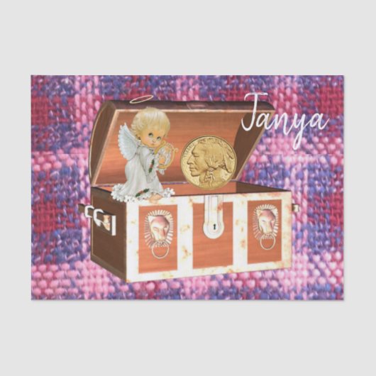 Tissue Paper Angel Plays Tissuepapier (Voorkant)