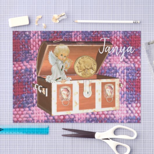 Tissue Paper Angel Plays Tissuepapier (Craft)