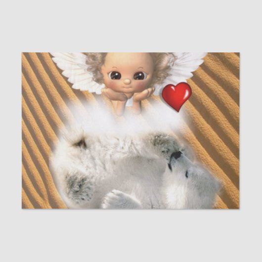 Tissue Paper Angel Polar Beer Tissuepapier (Voorkant)