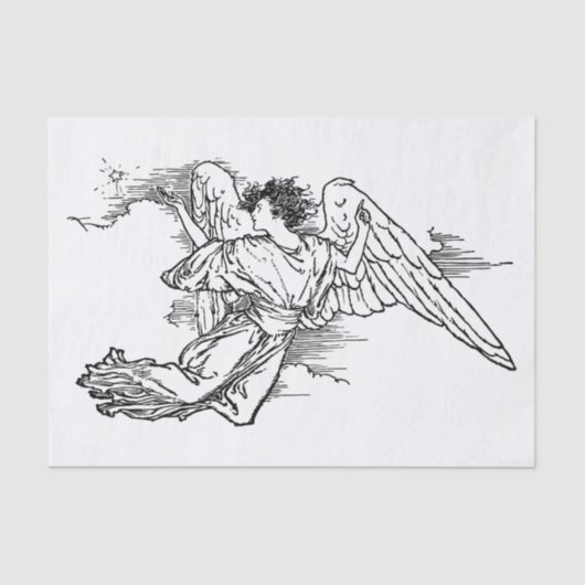 tissue paper angel tissuepapier (Voorkant)