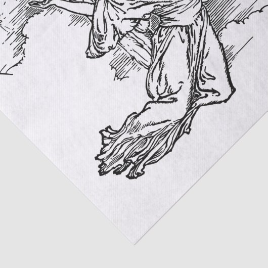 tissue paper angel tissuepapier (Detail)