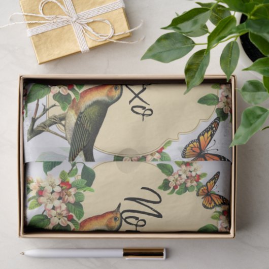 Tissue Paper Bird  Tissuepapier (Geschenk)