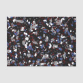 Tissue Paper Black Terrazzo Tissuepapier (Voorkant)