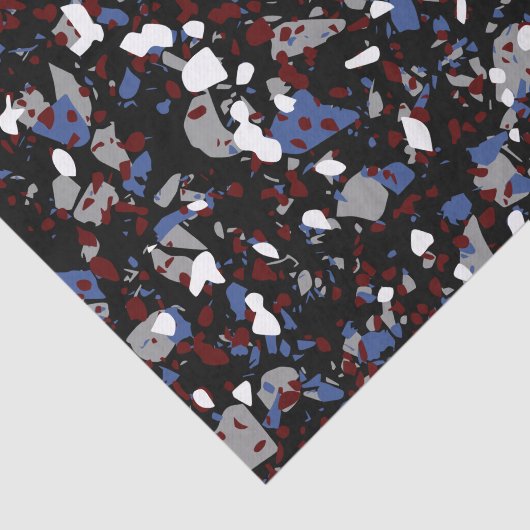 Tissue Paper Black Terrazzo Tissuepapier (Detail)