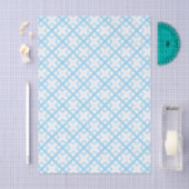 Tissue Paper - Blue Lattice Diamonds Tissuepapier (Craft)