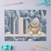 Tissue Paper Boy's Books and Teddy Bear Tissuepapier (Craft)