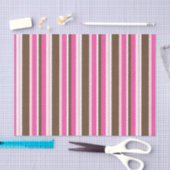 Tissue Paper Brown & Pink Stripe Tissuepapier (Craft)