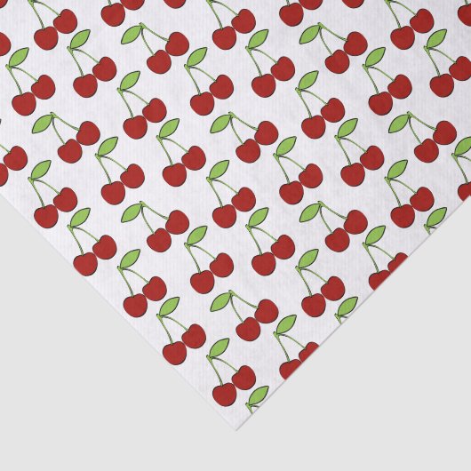 Tissue Paper Cherry Pattern Tissuepapier (Detail)