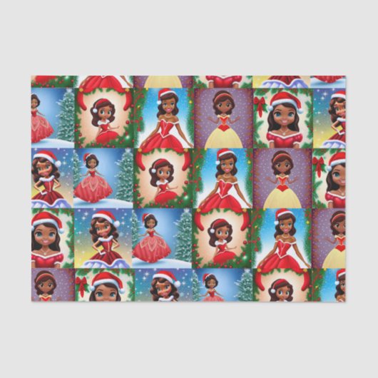 Tissue Paper Christas Princess Tissuepapier (Voorkant)