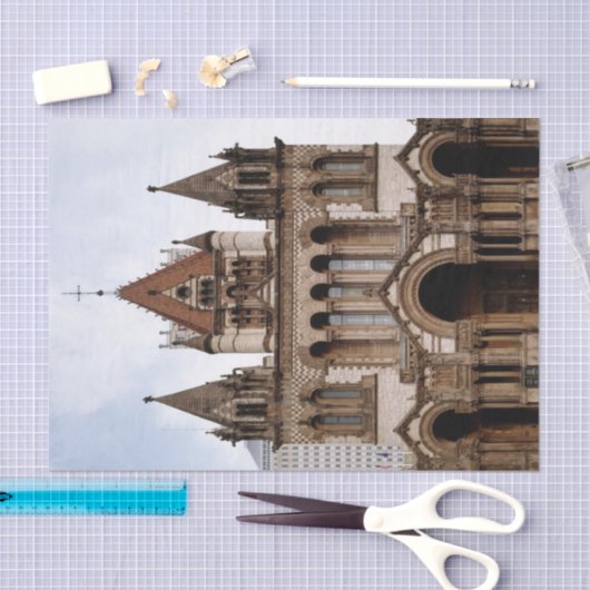 Tissue Paper Church Tissuepapier (Craft)