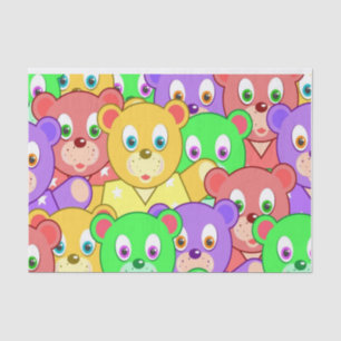 Tissue Paper Colorful Teddy Bear Tissuepapier
