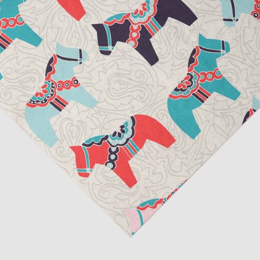 Tissue Paper Dala Horses Tissuepapier (Detail)