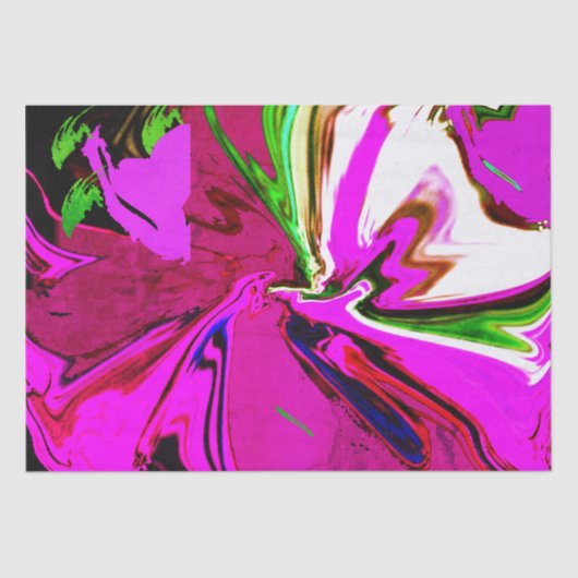 Tissue Paper Designer Paarse kunst Tissue Paper Tissuepapier (Voorkant)