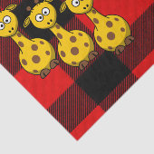 Tissue Paper Giraffe Black Red Pset Tissuepapier (Detail)