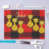 Tissue Paper Giraffe Black Red Pset Tissuepapier (Craft)