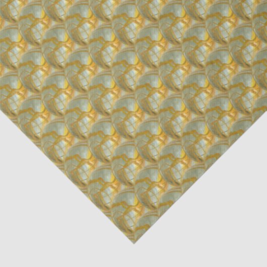 Tissue Paper - Golden Marbles Tissuepapier (Detail)